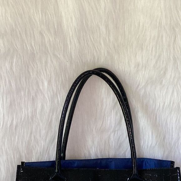 Cheetah Print Tote Bag Animal Print Black and Tan - Picture 4 of 5